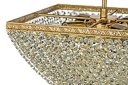Люстра на штанге Arti Lampadari Nobile Nobile E 1.3.30.502 G цвет плафона/подвески Прозрачный, цвет арматуры Золото-4