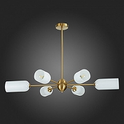 Люстра на штанге ST-Luce Treviso SL1180.202.06 цвет плафона/подвески Белый, цвет арматуры Золото-6