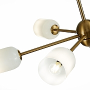 Люстра на штанге ST-Luce Treviso SL1180.202.06 цвет плафона/подвески Белый, цвет арматуры Золото-9