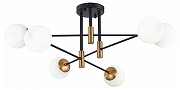 Люстра ST-Luce L1mano SL1203.402.06 цвет плафона/подвески Белый, цвет арматуры Бронза, Черный-1