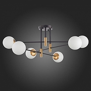 Люстра ST-Luce L1mano SL1203.402.06 цвет плафона/подвески Белый, цвет арматуры Бронза, Черный-5