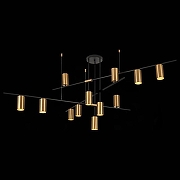 Люстра на штанге ST-Luce Sormano SL1206.402.12 цвет плафона/подвески Латунь, цвет арматуры Черный-2