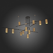 Люстра на штанге ST-Luce Sormano SL1206.402.12 цвет плафона/подвески Латунь, цвет арматуры Черный-3