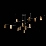 Люстра на штанге ST-Luce Sormano SL1206.402.12 цвет плафона/подвески Латунь, цвет арматуры Черный-4