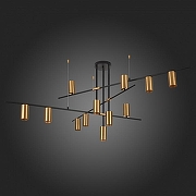 Люстра на штанге ST-Luce Sormano SL1206.402.12 цвет плафона/подвески Латунь, цвет арматуры Черный-5