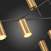 Люстра на штанге ST-Luce Sormano SL1206.402.12 цвет плафона/подвески Латунь, цвет арматуры Черный-6