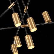 Люстра на штанге ST-Luce Sormano SL1206.402.12 цвет плафона/подвески Латунь, цвет арматуры Черный-8