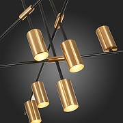 Люстра на штанге ST-Luce Sormano SL1206.402.12 цвет плафона/подвески Латунь, цвет арматуры Черный-9