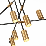 Люстра на штанге ST-Luce Sormano SL1206.402.12 цвет плафона/подвески Латунь, цвет арматуры Черный-10