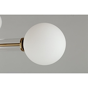 Люстра на штанге Omnilux Bucine OML-29507-08 цвет плафона/подвески Белый, цвет арматуры Латунь-7