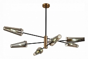 Люстра на штанге ST-Luce Morave SL1209.302.06 цвет плафона/подвески Светло-серый, цвет арматуры Бронза, Черный