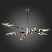 Люстра на штанге ST-Luce Morave SL1209.302.06 цвет плафона/подвески Светло-серый, цвет арматуры Бронза, Черный-4