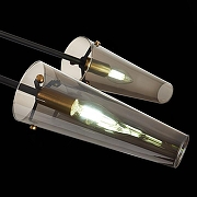 Люстра на штанге ST-Luce Morave SL1209.302.06 цвет плафона/подвески Светло-серый, цвет арматуры Бронза, Черный-6