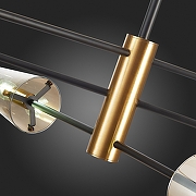 Люстра на штанге ST-Luce Morave SL1209.302.06 цвет плафона/подвески Светло-серый, цвет арматуры Бронза, Черный-11