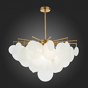 Люстра на штанге ST-Luce Vittoria SL1231.302.06 цвет плафона/подвески Белый, цвет арматуры Латунь-3