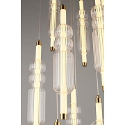 Люстра Omnilux Vepri OML-51806-37 цвет плафона/подвески Прозрачный, цвет арматуры Латунь-7