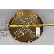 Люстра Omnilux Vepri OML-51806-37 цвет плафона/подвески Прозрачный, цвет арматуры Латунь-8