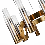 Люстра ST-Luce Ettore SL1235.303.10 цвет плафона/подвески Прозрачный, Серый, цвет арматуры Латунь-5