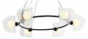 Люстра Omnilux Cennina OML-52403-06 цвет плафона/подвески Белый, Прозрачный, цвет арматуры Черный