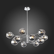 Люстра на штанге ST-Luce Fovia SL1500.103.12 цвет плафона/подвески Дымчатый, цвет арматуры Хром-2