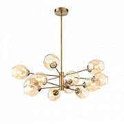 Люстра на штанге ST-Luce Fov1a SL1500.203.12 цвет плафона/подвески Оранжевый, цвет арматуры Золото-1