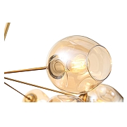 Люстра на штанге ST-Luce Fov1a SL1500.203.12 цвет плафона/подвески Оранжевый, цвет арматуры Золото-5