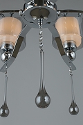 Люстра Omnilux Giarre OML-56003-06 цвет плафона/подвески Белый, Коричневый, цвет арматуры Хром-7