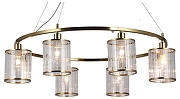 Люстра Omnilux Lanloup OML-59803-06 цвет плафона/подвески Прозрачный, цвет арматуры Бронза