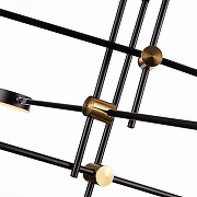 Люстра на штанге ST-Luce Rodr1go SL1604.432.06 цвет плафона/подвески Черный, цвет арматуры Латунь, Черный-7