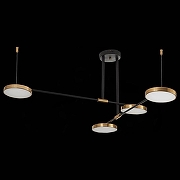 Люстра на штанге ST-Luce Farone SL1605.403.04 цвет плафона/подвески Белый, Латунь, цвет арматуры Черный-4