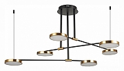 Люстра на штанге ST-Luce Farone SL1605.403.06 цвет плафона/подвески Белый, Латунь, цвет арматуры Черный