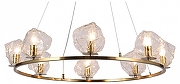 Люстра Omnilux Begard OML-68003-08 цвет плафона/подвески Прозрачный, цвет арматуры Бронза
