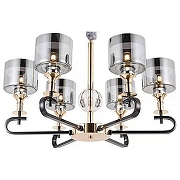 Люстра Omnilux Ausonia OML-68703-06 цвет плафона/подвески Светло-серый, цвет арматуры Золото