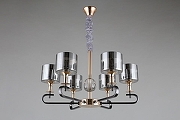 Люстра Omnilux Ausonia OML-68703-06 цвет плафона/подвески Светло-серый, цвет арматуры Золото-4