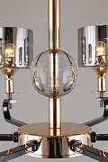 Люстра Omnilux Ausonia OML-68703-06 цвет плафона/подвески Светло-серый, цвет арматуры Золото-9