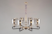 Люстра Omnilux Ausonia OML-68703-08 цвет плафона/подвески Светло-серый, цвет арматуры Золото-5