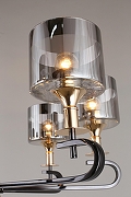 Люстра Omnilux Ausonia OML-68703-08 цвет плафона/подвески Светло-серый, цвет арматуры Золото-8