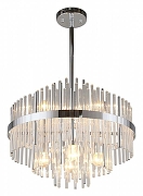 Люстра на штанге Omnilux Alatri OML-69207-06 цвет плафона/подвески Прозрачный, цвет арматуры Хром