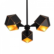 Люстра на штанге ST-Luce SL258 SL258.402.03 цвет плафона/подвески Черный, цвет арматуры Черный-1