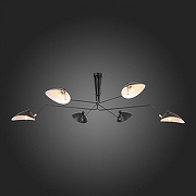 Люстра на штанге ST-Luce Spruzzo SL305.402.06 цвет плафона/подвески Белый, Черный, цвет арматуры Черный-5