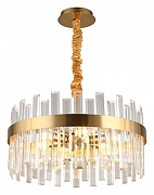 Люстра Omnilux Oriolo OML-69403-06 цвет плафона/подвески Прозрачный, цвет арматуры Золото-1