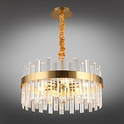 Люстра Omnilux Oriolo OML-69403-06 цвет плафона/подвески Прозрачный, цвет арматуры Золото-2