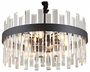Люстра Omnilux Oriolo OML-69413-06 цвет плафона/подвески Прозрачный, цвет арматуры Черный