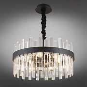Люстра Omnilux Oriolo OML-69413-06 цвет плафона/подвески Прозрачный, цвет арматуры Черный-2