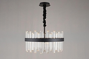 Люстра Omnilux Oriolo OML-69413-06 цвет плафона/подвески Прозрачный, цвет арматуры Черный-3