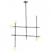 Люстра на штанге ST-Luce Bastoncino SL429.403.06 цвет плафона/подвески Белый, цвет арматуры Золото, Черный