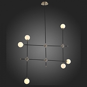 Люстра на штанге ST-Luce Bastoncino SL429.403.06 цвет плафона/подвески Белый, цвет арматуры Золото, Черный-3