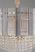 Люстра Omnilux Naro OML-69503-08 цвет плафона/подвески Светло-серый, Прозрачный, цвет арматуры Золото-9