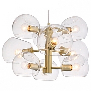 Люстра ST-Luce Calmare SL434.203.09 цвет плафона/подвески Прозрачный, цвет арматуры Латунь