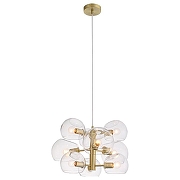 Люстра ST-Luce Calmare SL434.203.09 цвет плафона/подвески Прозрачный, цвет арматуры Латунь-1